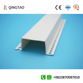 White plastic U-shaped groove right angle